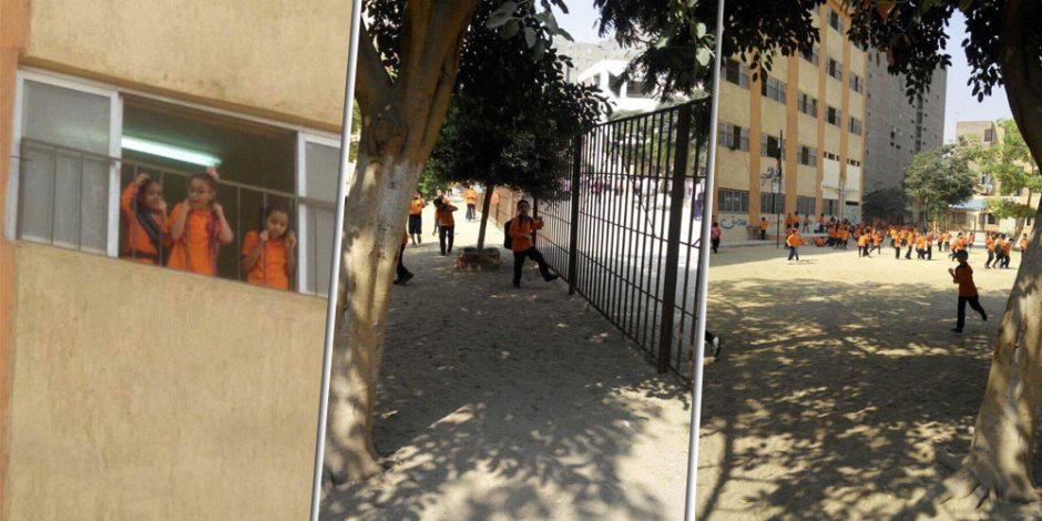 أولياء أمور طلاب مدرسة حكومية بـ"عين شمس" يشكون عدم وجود بوابات آمنة (صور) 