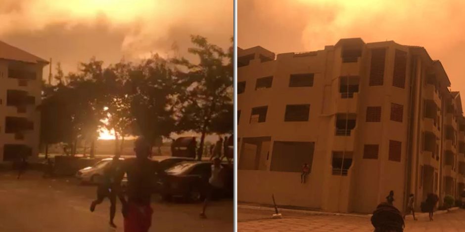 اندلاع النيران في محيط السفارة الأمريكية بليبيا والدفاع المدني يفشل في إخماد الحريق 
