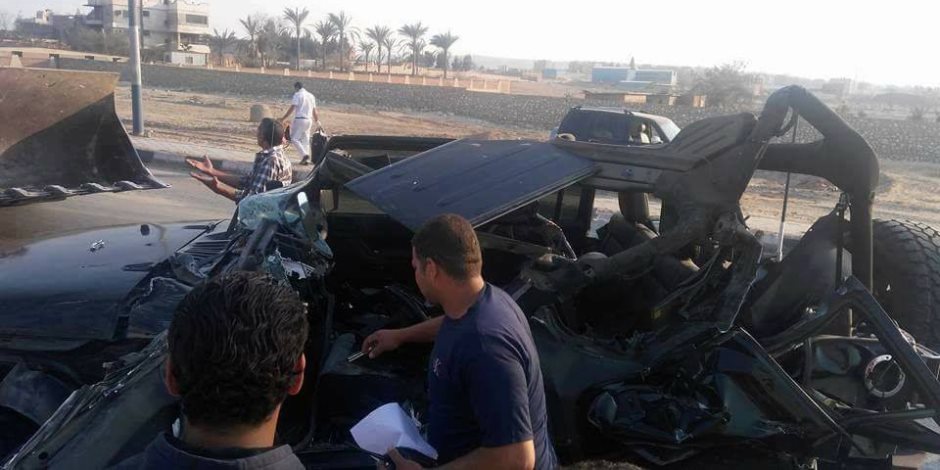 وفاة مواطن وإصابة 17 آخرين في تصادم سيارتين بطريق القاهرة الإسكندرية الصحراوي