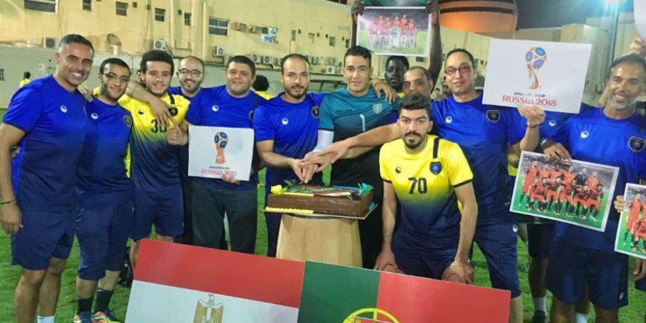  التعاون السعودي تحتفل بالحضري ومصطفي فتحى بعد تأهل المنتخب للمونديال بالصور