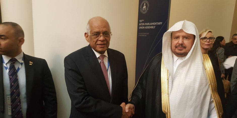 رئيس مجلس النواب يلتقى برئيس الشورى السعودي (صور)