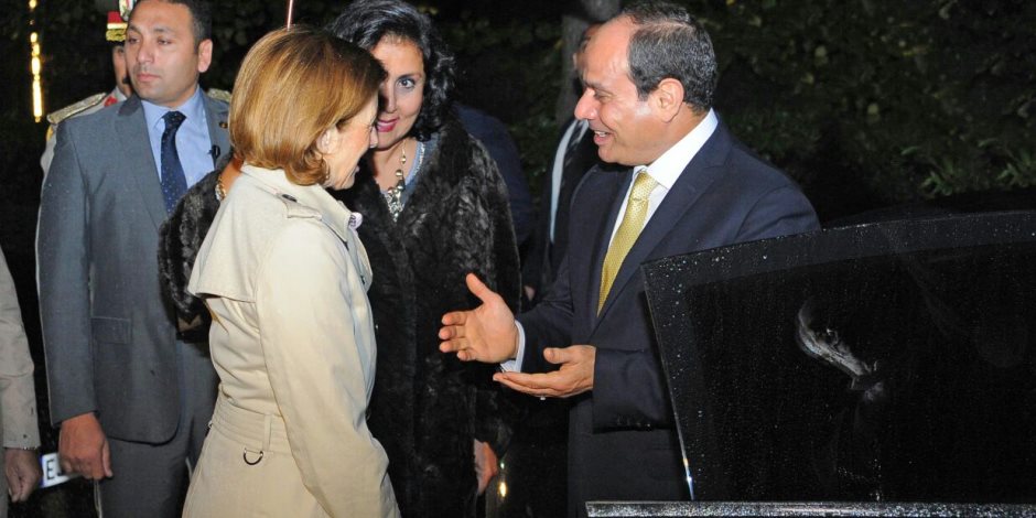 17 صورة ترصد استقبال وزيرة الجيوش الفرنسية للرئيس السيسي