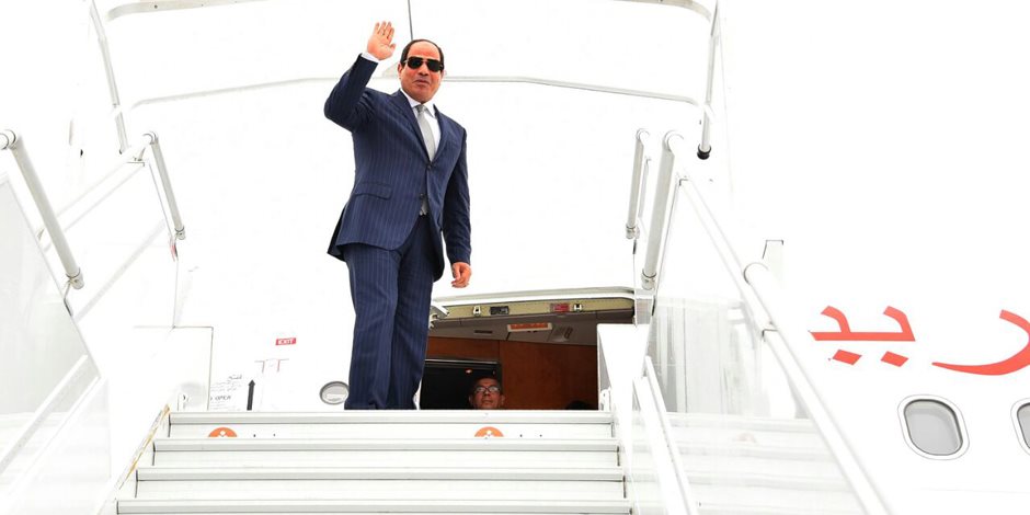 الرئيس السيسي يغادر فرنسا عائدا إلى أرض الوطن 