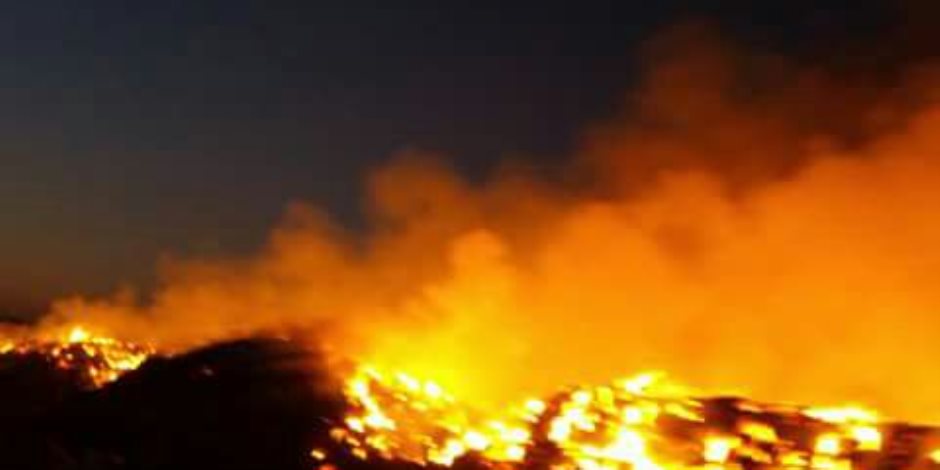 أول فيديو لحرق مصنع الأثاث بمدينة العبور