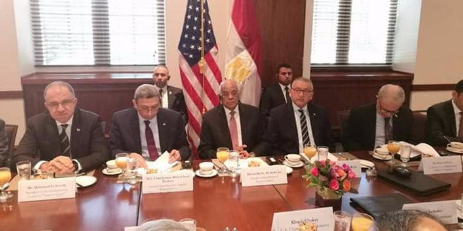 وفد البرلمان المصرى بواشنطن يلتقي غرفة التجارة الأمريكية
