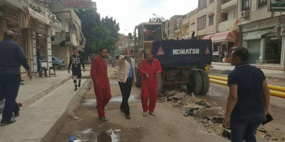 جولة ميدانية لمتابعة أعمال الصرف الصحي بعبد القادر في العامرية  (صور)