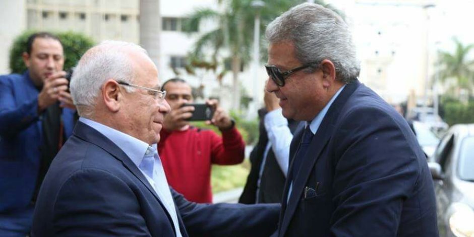 وزير الرياضة يلتقى محافظ بورسعيد قبل زيارة المجمع الرياضي بالمحافظة