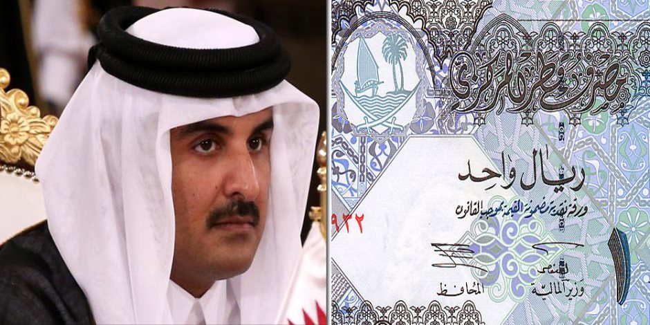 "الدوحة تلهيك".. تميم يزعم تلاعب دول المقاطعة بـ"الريال القطري"