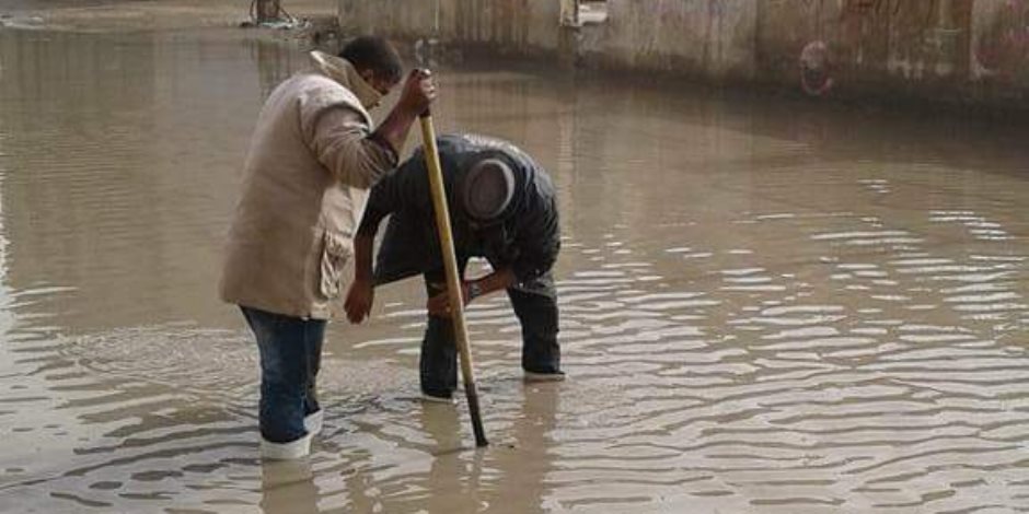 الصقيع يضرب شمال سيناء واستمرار إجراءات مواجهة السيول وسحب مياه الأمطار (صور)