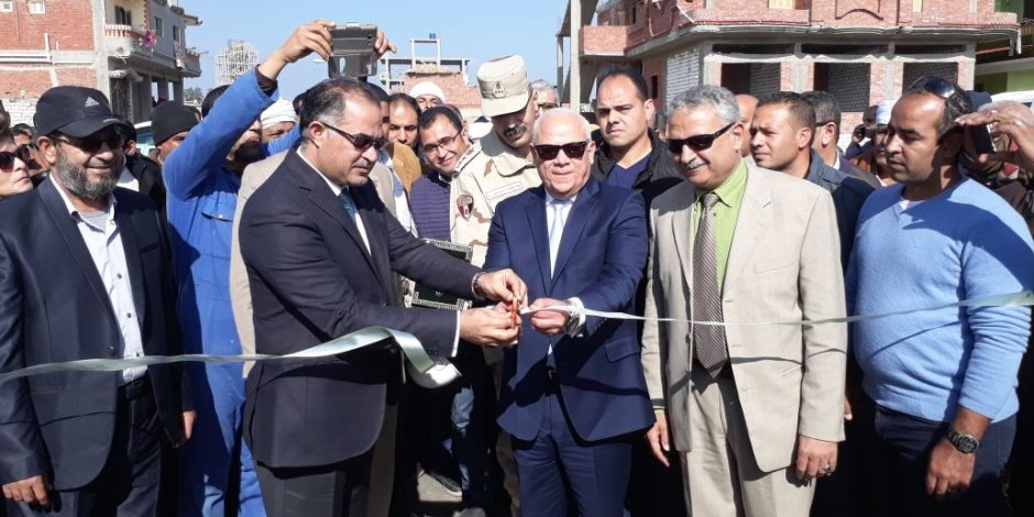 افتتاح محطة معالجة مياه الصرف الصحى ببورسعيد (صور)