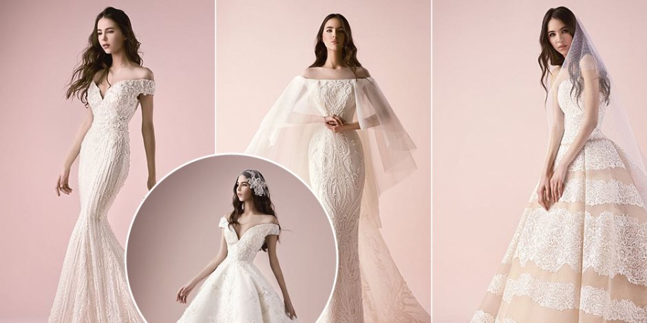 الأوف وايت.. أخر صيحات موضة الأزياء لفساتين زفاف 2018