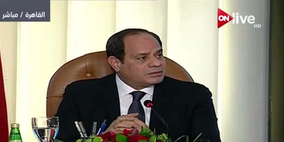 السيسي: فرص تحطيم مصر كانت أكثر من أى دولة أخري ولولا فضل الله ما كانت لتنجو