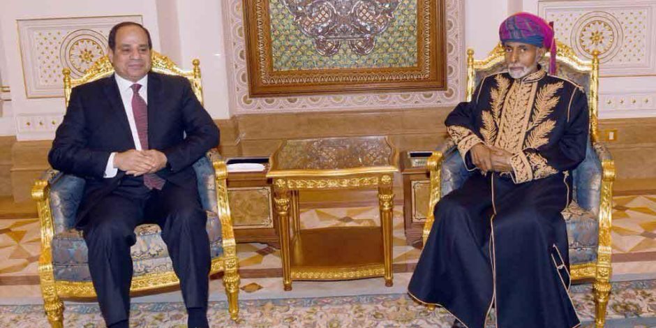 السلطان قاتبوس يهنئ الرئيبس السيسي بفوزه في الانتخابات الرئاسية
