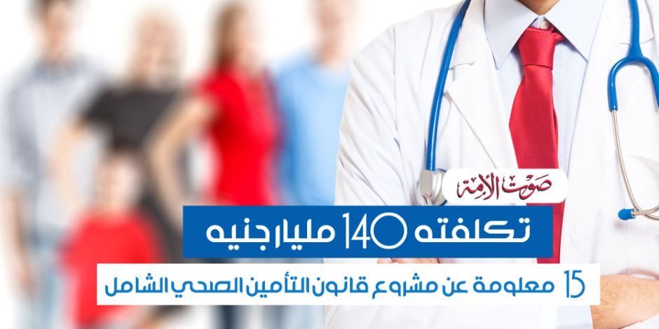 تكلفته 140 مليار جنيه.. 15 معلومة عن مشروع قانون التأمين الصحي الشامل (فيديوجراف)