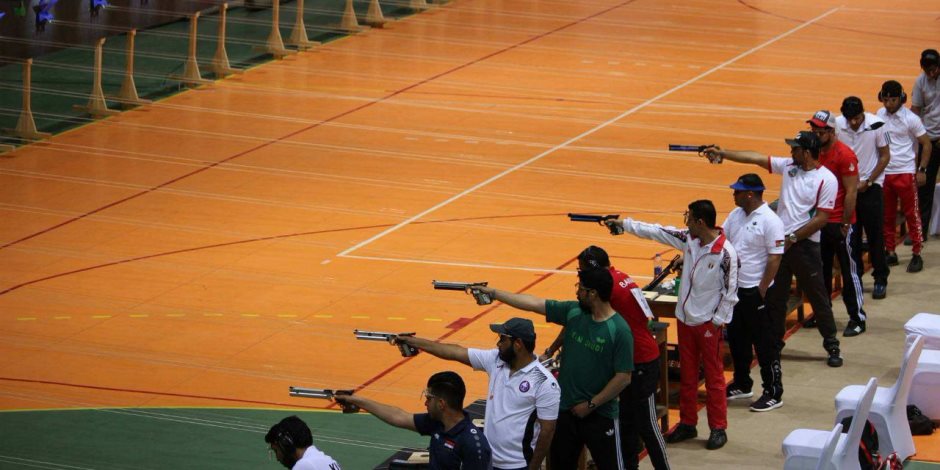 فضية الفرق وبرونزية الفردي "مسدس" لرجال مصر في البطولة العربية للرماية