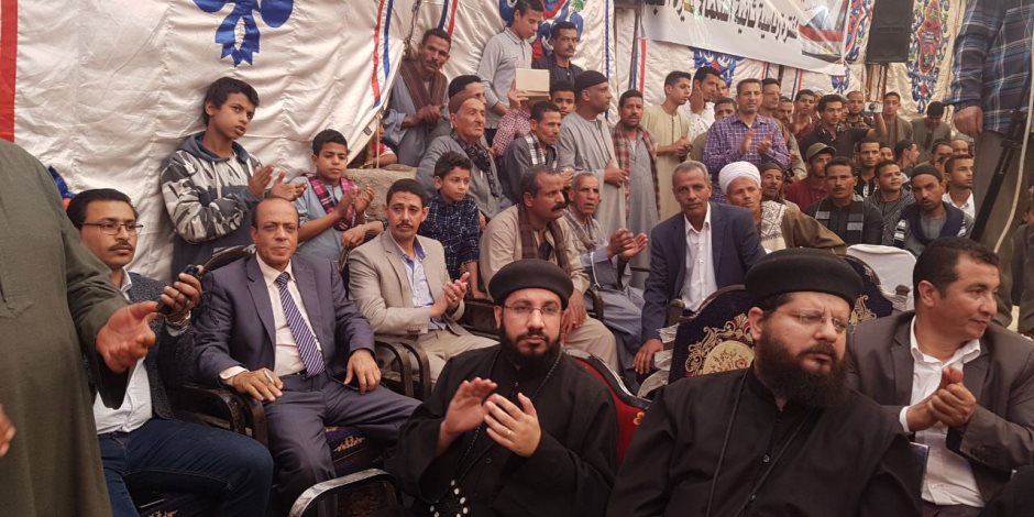 بدء مؤتمر أهالى قرية الشنابلة لدعم الرئيس السيسى لدورة رئاسية جديدة