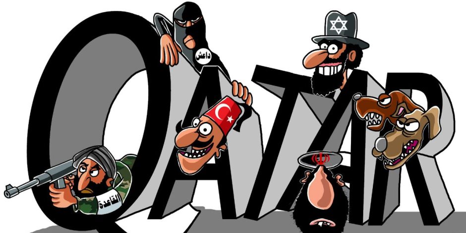 كاريكاتير يكشف علاقة دول "مثلث الشر" بالإرهاب في الشرق الأوسط