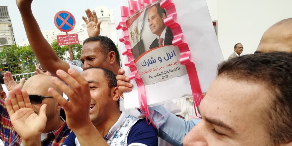 «الإرادة المصرية» تنظم مسيرة لذوي الاحتياجات الخاصة بالسويس لدعم السيسي (صور)