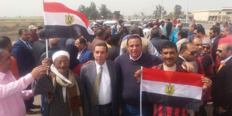 مسيرة حاشدة لائتلاف دعم مصر بكفر الشيخ لتأييد الرئيس السيسى (صور) 