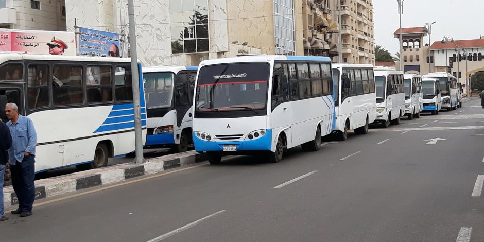 توفير 42 سيارة لنقل قوات تأمين مقار انتخابات الرئاسة ببورسعيد (صور)