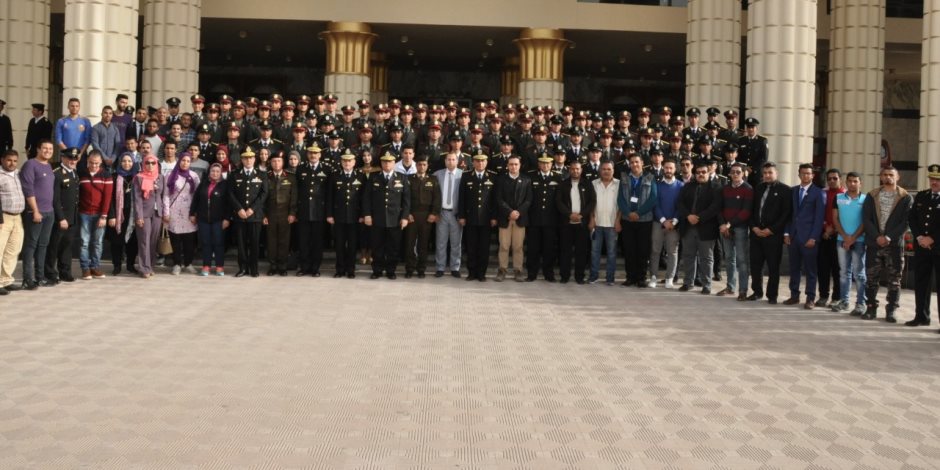 جامعة مدينة السادات فى أكاديمية الشرطة لاجراء معايشة بين الطلاب 