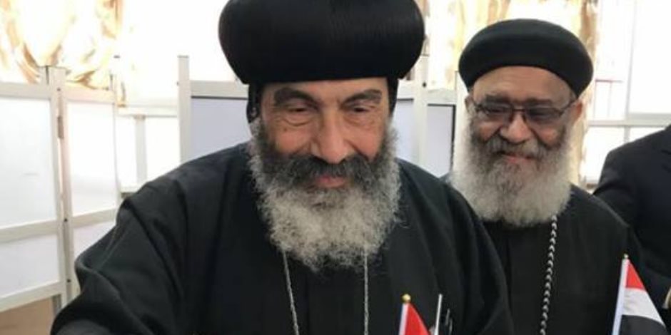  مطران بور سعيد وأسقف شبرا الخيمه يدليان بصوتهما في الانتخابات الرئاسية   
