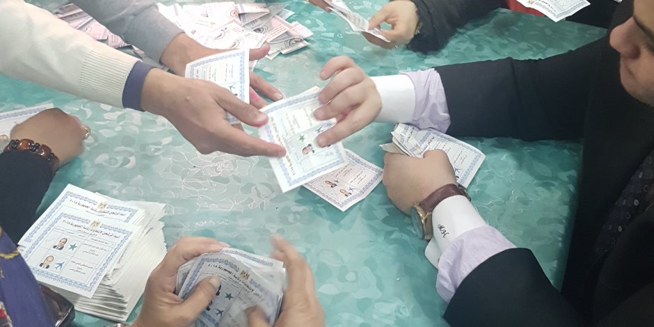 نتائج أولية لانتخابات الرئاسة 2018.. النور للمكفوفين دقي: السيسى 1597 صوتا و57 موسى