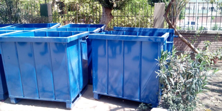  75 صندوق قمامة بالقليوبية لدعم منظومة النظافة بالمحافظة