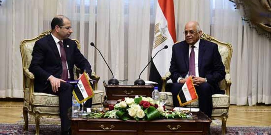 علي عبد العال يستقبل رئيس البرلمان العراقي ويؤكد: مصر داعمة لوحدة العراق وقضاياه 
