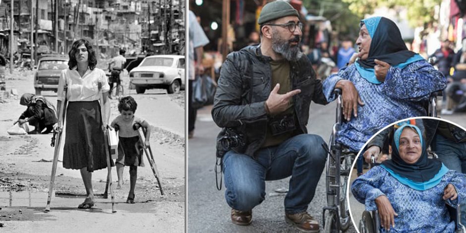 «اللقا نصيب».. لبنان تجمع مصور الحرب ببطلته بعد 33 عاماً (صور) 