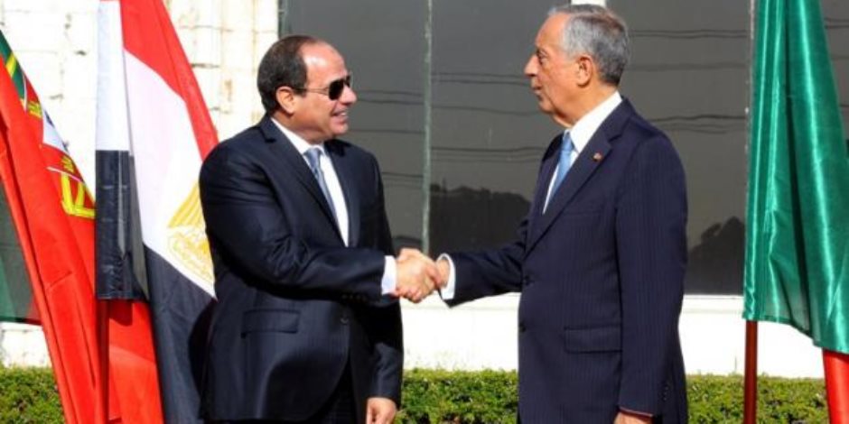 السيسي: ليبيا وسوريا أخذتا حيزا من المناقشات مع الرئيس البرتغالي