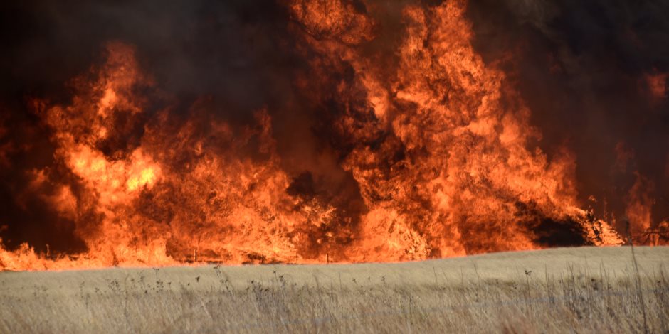 طوارئ في ولاية أوكلاهوما الأمريكية بسب حرائق الغابات (صور)