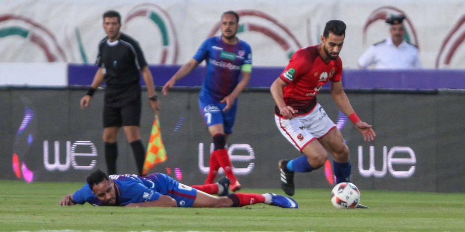 عمر النجدى يحرز الهدف الأول لبتروجت أمام الأهلي (فيديو)