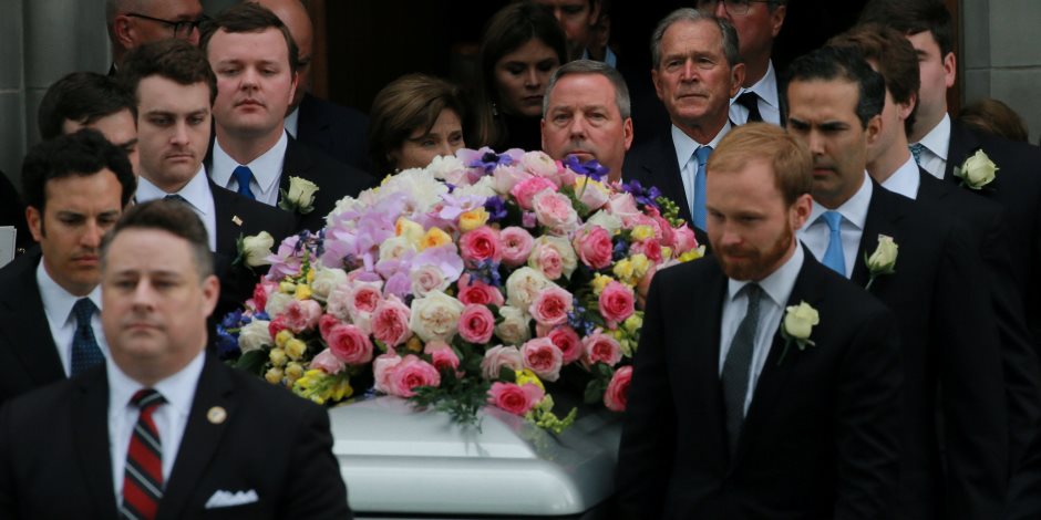 تشييع جثمان زوجة الرئيس الأمريكى الأسبق جورج بوش الأب (صور)
