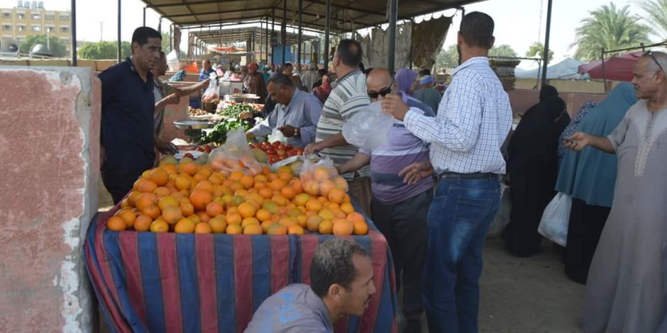 رئاسة مركز الخارجة توفير خضروات وفاكهة بأسعار مخفضة للمواطنين (صور)