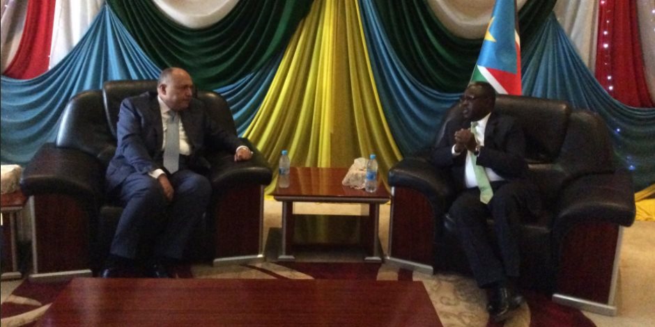 نيابة عن الرئيس.. شكري يشارك في مجلس التحرير الوطنى بجنوب السودان (صور)
