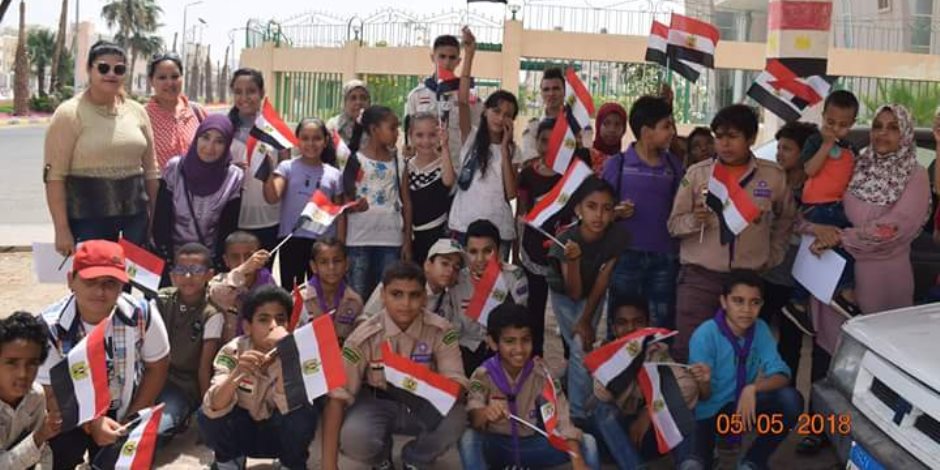 «هما دول ولادك يا مصر».. مسيرة بالغردقة للاحتفال بأعياد سيناء (صور)