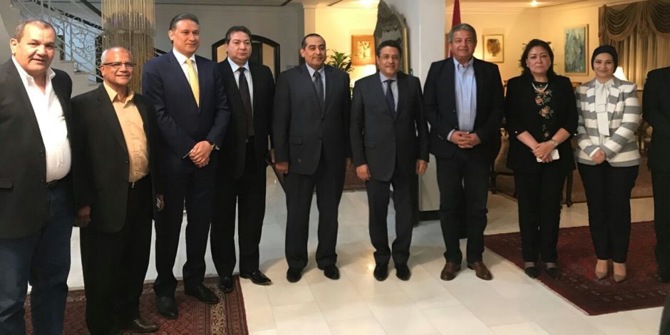 وزير الشباب يلتقي السفير المصري بالكويت