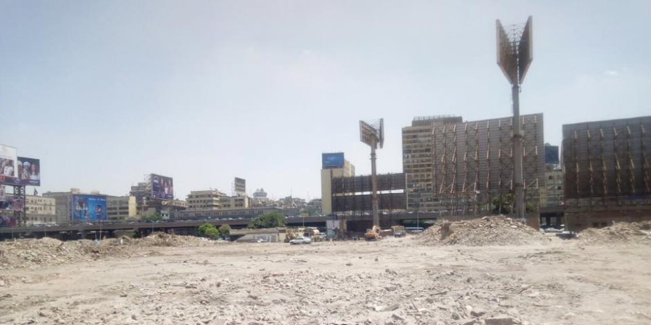 نائب محافظ القاهرة يتفقد رفع أنقاض «مثلث ماسبيرو»