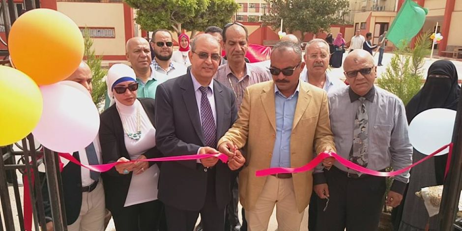 افتتاح ملاعب بمدرسة رياضية بتمويل الأبنية التعليمية ببورسعيد