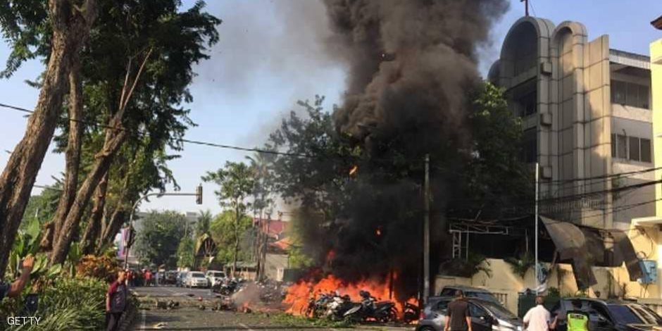 مقتل شخص واعتقال 13 آخرين على خلفية هجمات "سورابايا" فى إندونيسيا