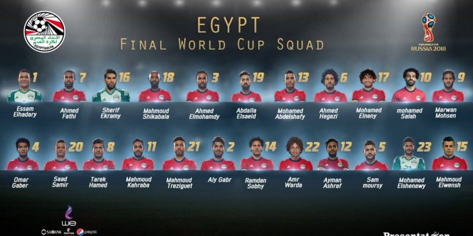 15 لاعبا محترفا في قائمة منتخب مصر بكأس العالم.. تعرف عليهم