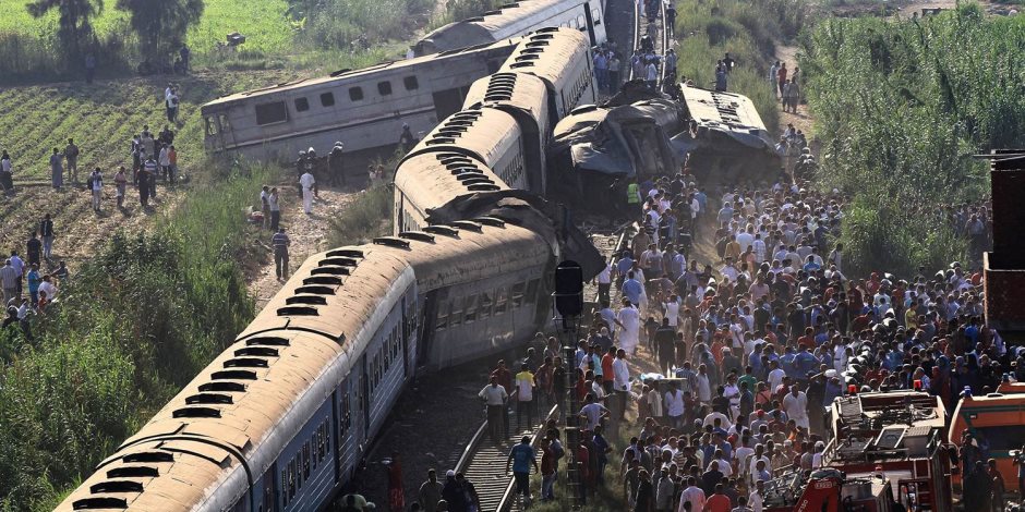 ارتفاع أعداد المصابين في حادث قطاري سوهاج لـ 84 حالة
