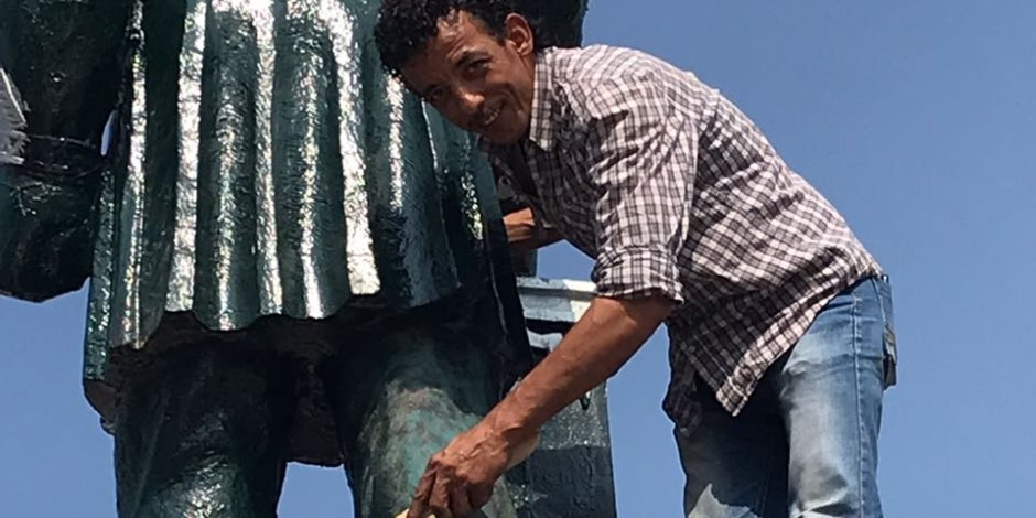 لجنة الثقافة تبدأ أعمالها لإعادة رونق تمثال الخديوي في الإسماعيلية
