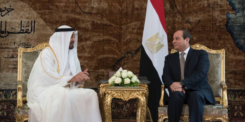 ولي عهد أبو ظبي يغادر القاهرة: «تشاورت مع أخي حول أهم القضايا الإقليمية والدولية»