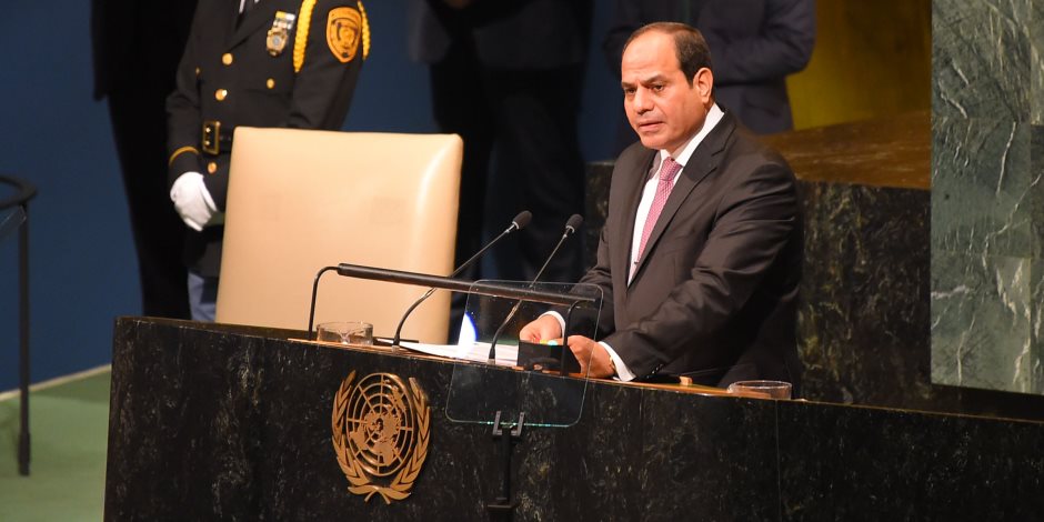 الرئيس السيسي يلقي كلمة مصر أمام الجمعية العامة للأمم المتحدة (فيديو)