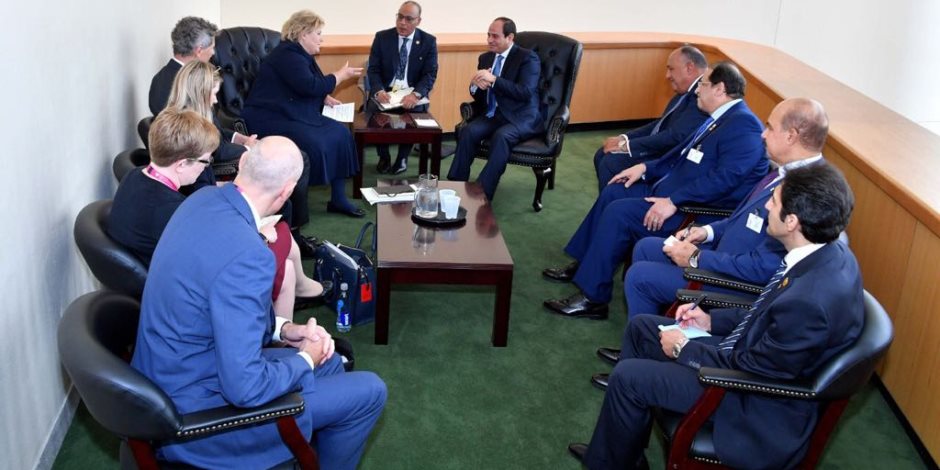 رئيسة وزراء النرويج تؤكد أهمية الدور المصري في استقرار منطقة الشرق الأوسط
