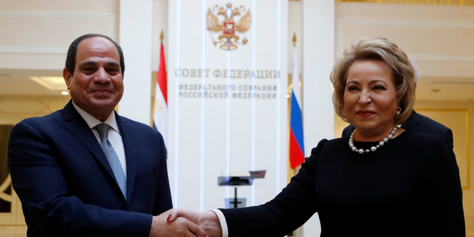 رئيسة المجلس الفيدرالي الروسي: نرحب بزيارة الرئيس السيسي لروسيا "صور"
