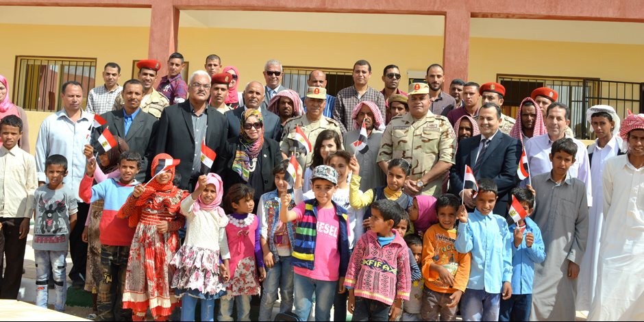 القوات المسلحة تفتتح أربعة مدارس بشمال ووسط سيناء بالتعاون مع المجتمع المدنى