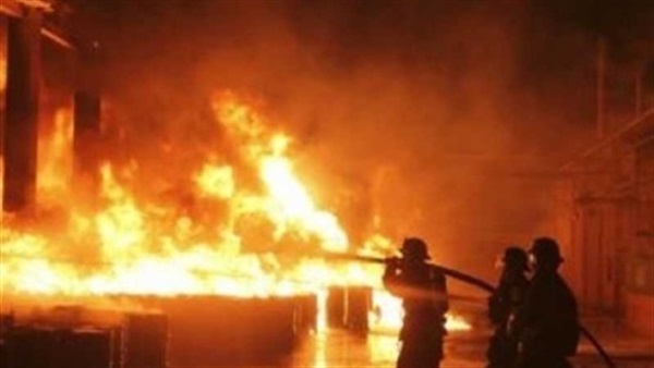 اندلاع حريق هائل بمستشفى الرمد في الدقهلية 